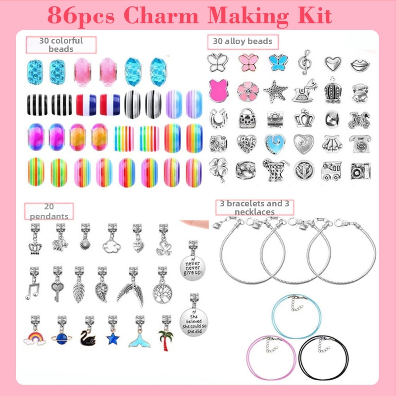 Detský set šperkov: náhrdelník a náramok zliatiny, elektroplating, hadia retiazka, prívesok zliatiny, svieži a sladký štýl, Maida