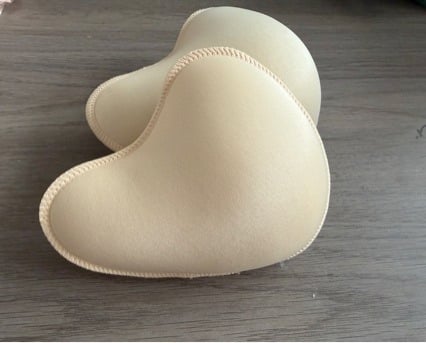 Hrubšie bavlnené protetické vankúšiky na prsník, bez výplne, zvyšujú plnosť (Jar 2023)