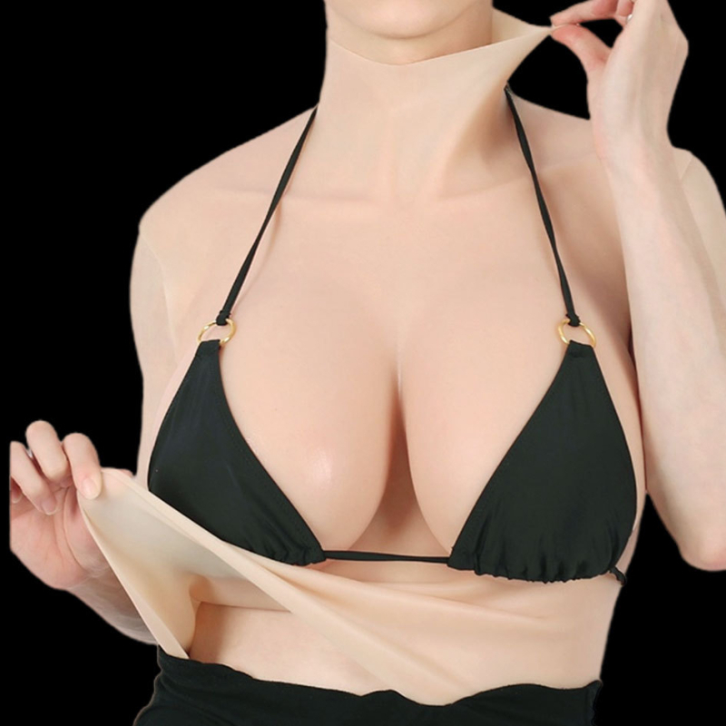 Polovšetné telo silikónové prsia pre cosplay, zvyšuje objem, hrúbka obyčajná, uvedenie jar 2025