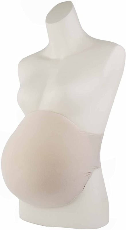 Falošné tehotenské bruško pre filmové rekvizity, priedušné, bez stôp, neviditeľné, hrubý bavlnený materiál