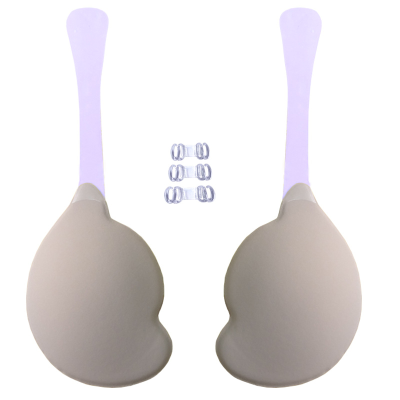 Szilikon vékony előnyílású záródású, seamless melltartó betétek, esküvői ruhákhoz, virág alakú, sima, sexy