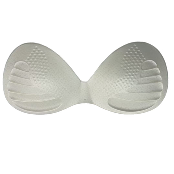 Légáteresztő rögzített melltartó betét fürdőruhához és sportmelltartóhoz – pamut anyag, kör alakú mellbimbóforma, átlátszó stílus, normál vastagság