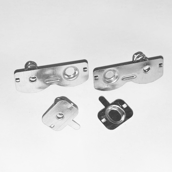 No.5 baterijas spirālveidīgs kontakts — divpolu kontakti, vadām, izturīgs pret koroziju, piemērots rotaļlietām un sadzīves ierīcēm, Garnet zīmols