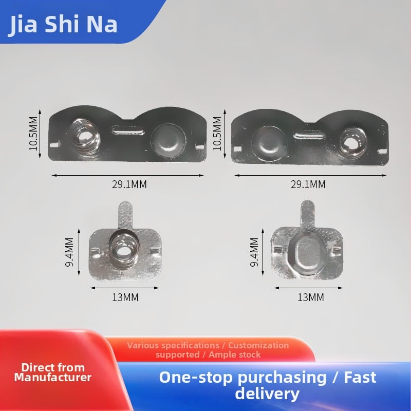 No.5 baterijas spirālveidīgs kontakts — divpolu kontakti, vadām, izturīgs pret koroziju, piemērots rotaļlietām un sadzīves ierīcēm, Garnet zīmols