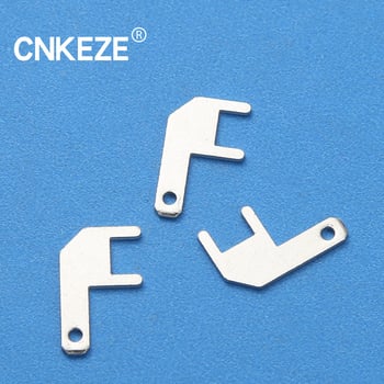 PCB tápellátó csatlakozó, dugaszolható/aljzat, modell 2.8 zászló alakú, sárgaréz ónos bevonattal