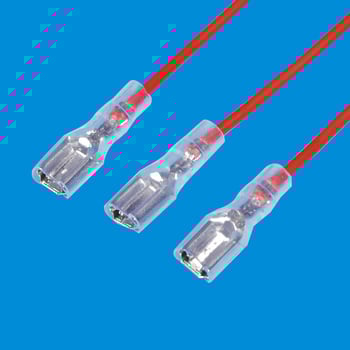 YX-187 Rugós terminál vezeték, 1 pólus, 7 vezető, érintkezők foszforbronzból, védőburkolat, Plug-In csatlakozó