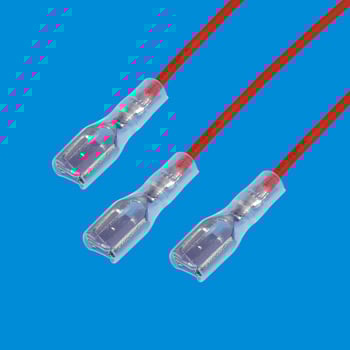 YX-187 Rugós terminál vezeték, 1 pólus, 7 vezető, érintkezők foszforbronzból, védőburkolat, Plug-In csatlakozó