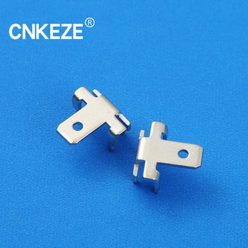 Kezi PCB tápegység-csatlakozó, ónbevonatú sárgaréz, négy lábú egyenes dugó