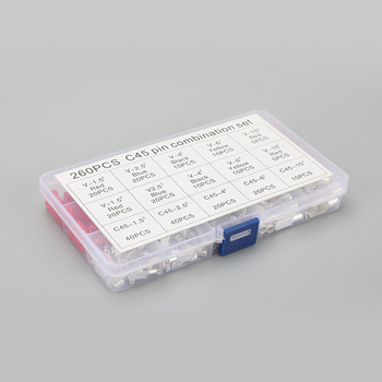 C45 penge terminál blokk – réz vezeték csatlakozó, 260 darabos készlet, FS márka, elektromos alkalmazások