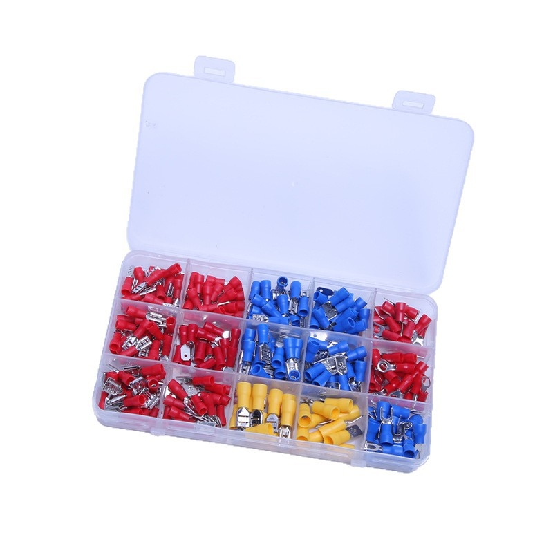 Szigetelt terminálblokk, 10 pólusú, hideg préselésű, 280 darabos dobozos készlet