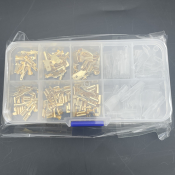 Set od 135 krimp terminal blokova s muškima i ženskim plug-in kontaktima (6.3/4.8/2.8 mm)