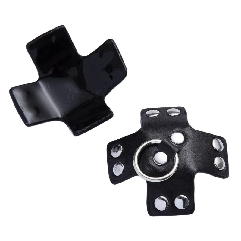 Keresztezett alakú szilikon mellpatch, láthatatlan a ruhák alatt, ultra vékony, fém díszítéssel