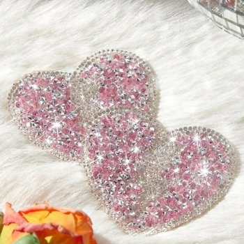 Σιλικονούχα αυτοκόλλητα θηλών, σχήμα πετάλου, υπερ-λεπτά, αόρατα, χωρίς ίχνη, με μεταλλική διακόσμηση