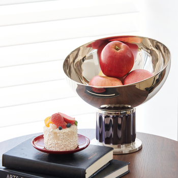 Aluminijska stolna ukrasna zdjela s pladnjem za pohranu voća, jednostavan i moderan stil