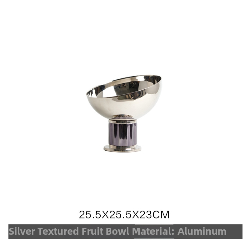 Hlinírová stolová ozdobná misa s odkladacím priestorom na ovocie, jednoduchý a moderný štýl