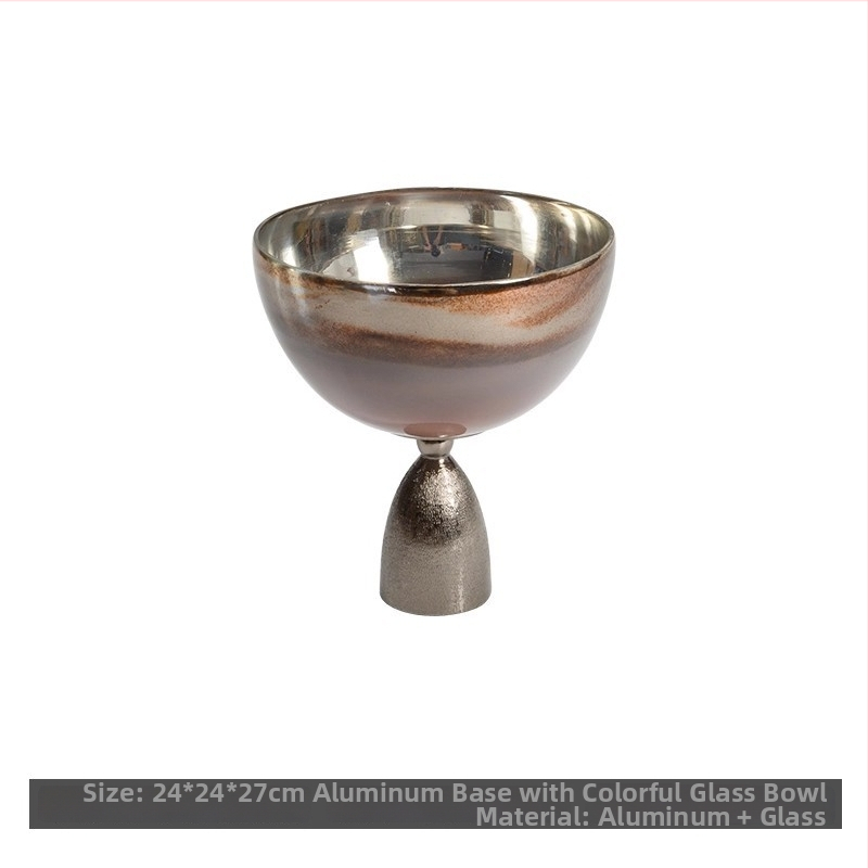 Hlinírová stolová ozdobná misa s odkladacím priestorom na ovocie, jednoduchý a moderný štýl