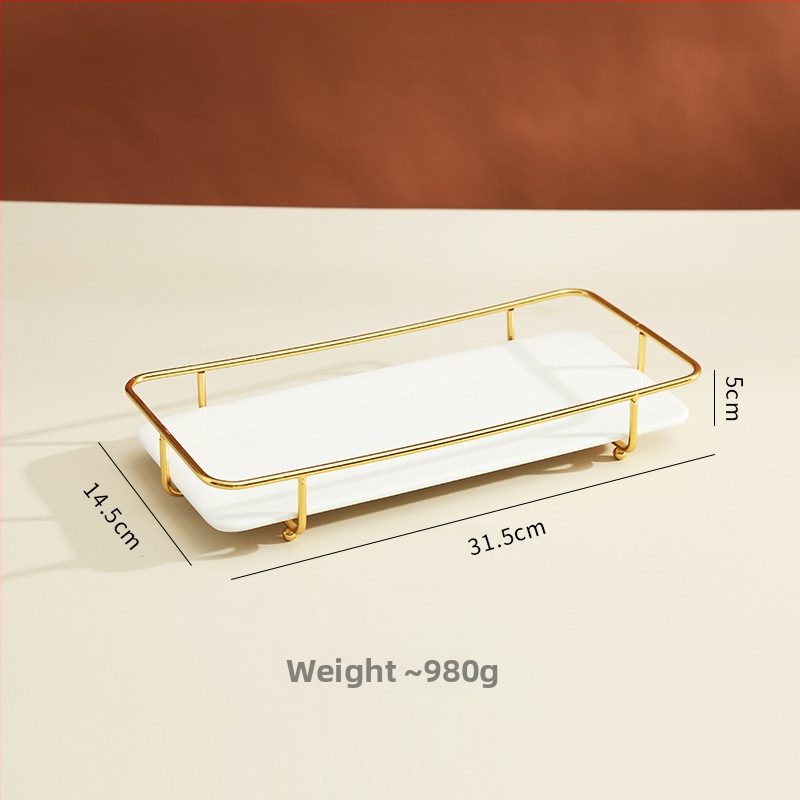 Porcelán desszertállvány az asztalhoz, gyümölcs tál, könnyed luxus stílus, egyszerű stílus, prémium minőség