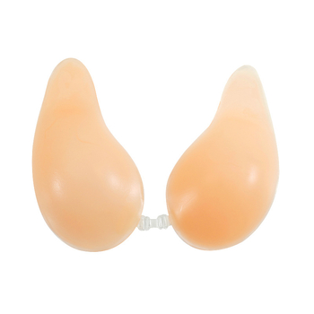 Силиконова вставка за бюст – невидим сутиен, форма на сълза, средна дебелина, секси стил, пролет 2024