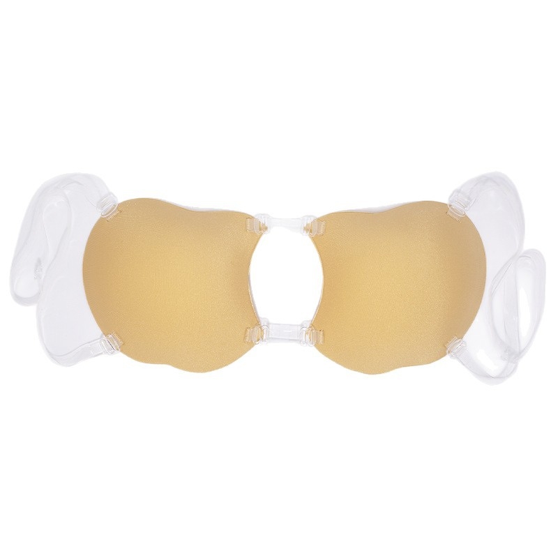 Ябълковидна бюст-пластина с предно закопчаване, повдигаща, еднослойна, найлонов материал