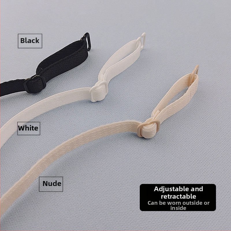 Krūštura siksnu piederumi - Neslīdošas paplašinātas siksnas, noņemams mežģīņu akcentu, Nailons, Modeļa numurs YZJD004, Vienkrāsains, Ziemas 2025