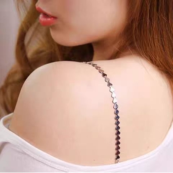 Nailono meilės stiliaus peties dirželis apatiniams drabužiams ir iškirptėms suknelėms; 2025 m. pavasaris; odai draugiškas; spalvų atsparumas; tinkamas laisvalaikiui, gatvių mados nuotraukoms ir vestuvėms