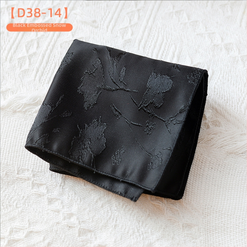 Džepni rubac — retro Jacquard poliester tkanina, mrežasti uzorak