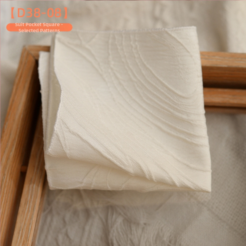 Džepni rubac — retro Jacquard poliester tkanina, mrežasti uzorak