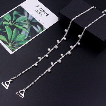 Nematomi pečių dirželiai liemenėlėms su metalinėmis perlomis – Medžiaga: metalas; Išleidimo į rinką laikas: 2023 m. pavasaris; Funkcija: Dekoracija