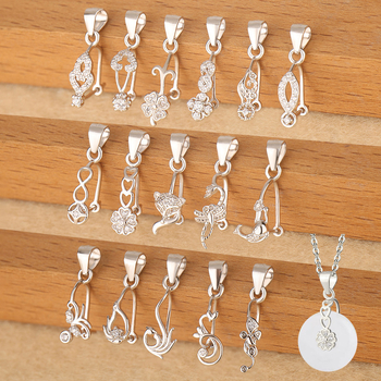 DIY nakit dodatak, S925 srebrni privjesak s kopčom za ogrlicu s jade Budom, elektroplatiranje, nišni stil, plemeniti uzorak