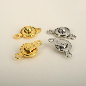 Spona s platinskim premazom, 14K zlato, perljani lanac – DIY dodatak za nakit