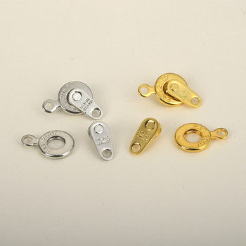 Spona s platinskim premazom, 14K zlato, perljani lanac – DIY dodatak za nakit
