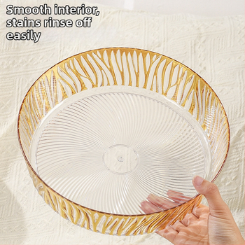 Fedéllel gyümölcstál – műanyag, könnyed luxus textúra, európai stílus, nagy kapacitás száraz gyümölcsre és édességekre