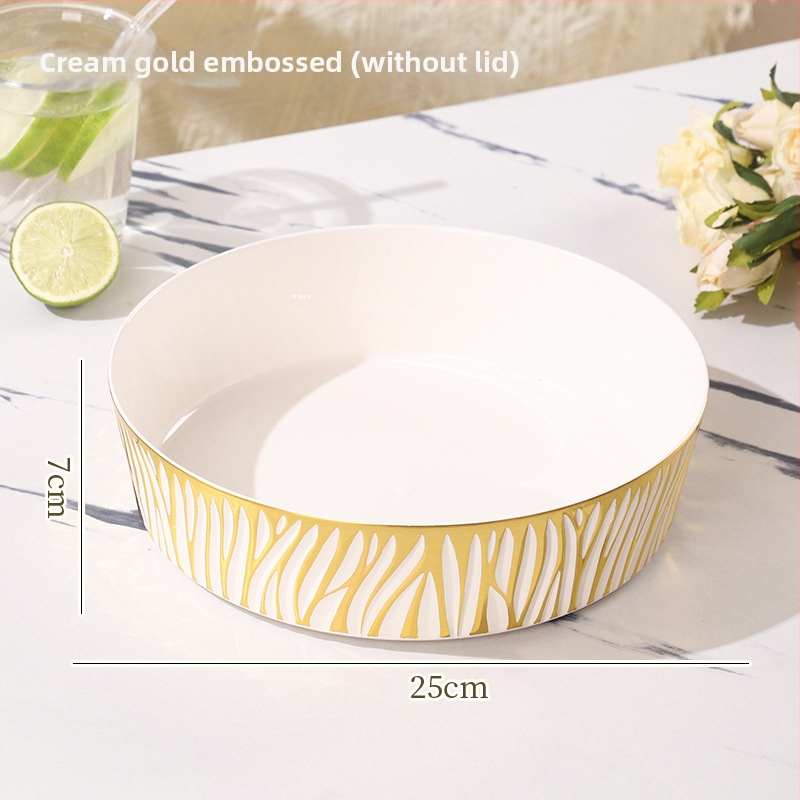 Fedéllel gyümölcstál – műanyag, könnyed luxus textúra, európai stílus, nagy kapacitás száraz gyümölcsre és édességekre