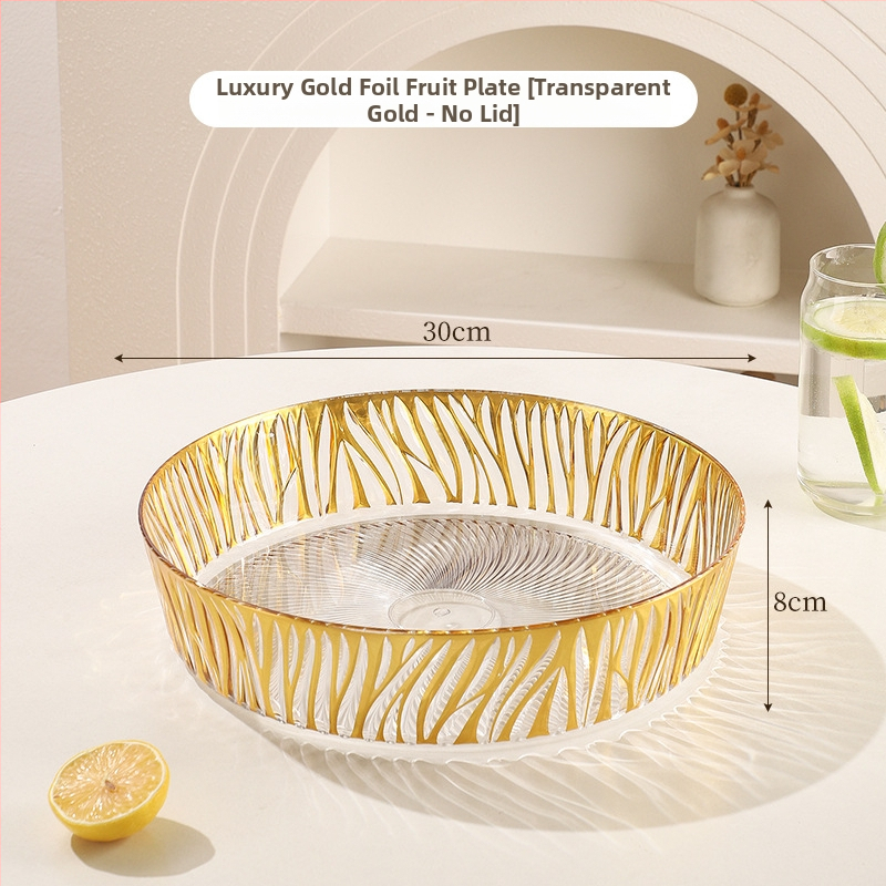 Fedéllel gyümölcstál – műanyag, könnyed luxus textúra, európai stílus, nagy kapacitás száraz gyümölcsre és édességekre