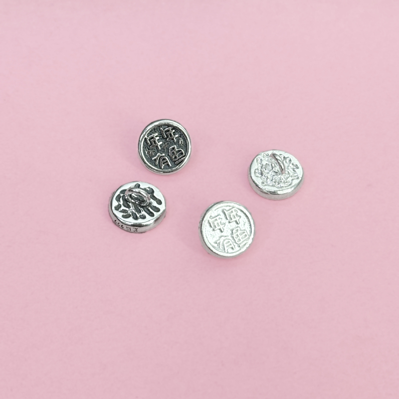 DIY аксесоар за сребърни бижута — S999 чисто сребро, електроплатване, произход Shantwei