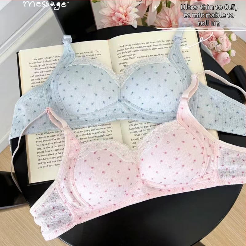 Безшевен дантелен бюстгальтер, 3/4 чашка, тънък формован панел с пяна, найлон със спандекс, закопчаване на гърба с три реда куки, презрамки фиксирани