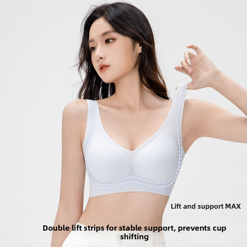 Ultra plona bešuvinė liemenėlė moterims – švelnus palaikymas, kvėpuojantis nailono audinys, plonos formuotos kaušės