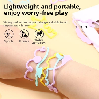 Sidabrinė apyrankė vaikams – etninio stiliaus, gyvūnų motyvas, repelentas nuo uodų su eteriniais aliejais, rankos aksesuaras, 2025 m. pavasaris