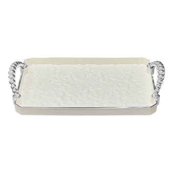 Stačiakampė plastikinė arbatos padėkšlė su vaisių ekspozicija, spausdintas logotipas, elektroplating paviršius, pritaikomas raštas