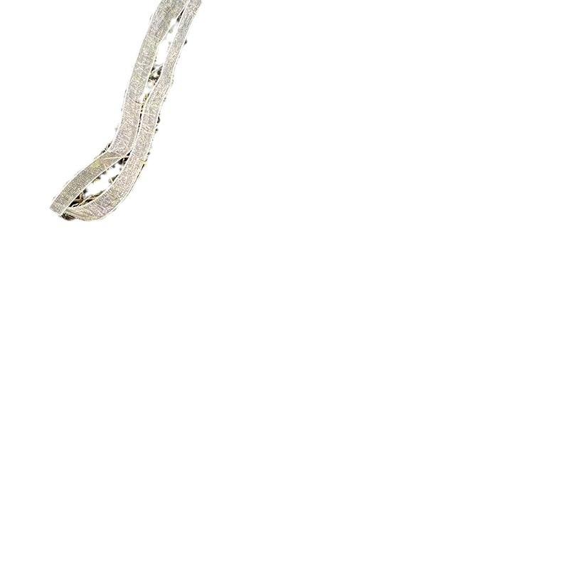 Vestuvinė rankų apyrankė iš audinio, rankų darbo, su konvalijų varpelio motyvu