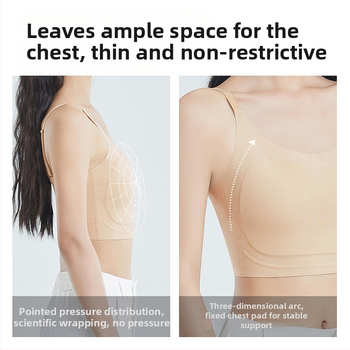 Liquid Foundation liemenėlė moterims — be siūlių, nematoma nugaros dalis, vest stiliaus liekninimo dizainas, pilnas puodelis su plonais formuojamais puodeliais, fiksuoti dvigubi petnešos, be plieno žiedų