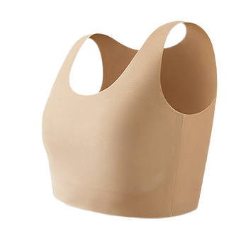 Liquid Foundation liemenėlė moterims — be siūlių, nematoma nugaros dalis, vest stiliaus liekninimo dizainas, pilnas puodelis su plonais formuojamais puodeliais, fiksuoti dvigubi petnešos, be plieno žiedų