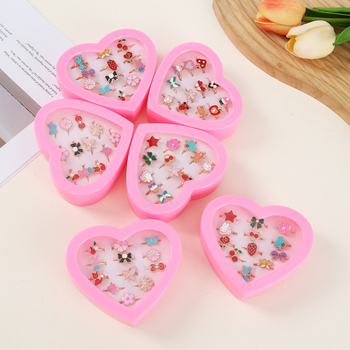 Детски комплект пръстени - 36 части, от желязо, корейски стил, индивидуално опаковани, за деца над 10 години