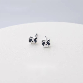 Panda od srebra 999 – mali naušnice za žene, nježni na uho, pogodni za spavanje, naušnice s klinom