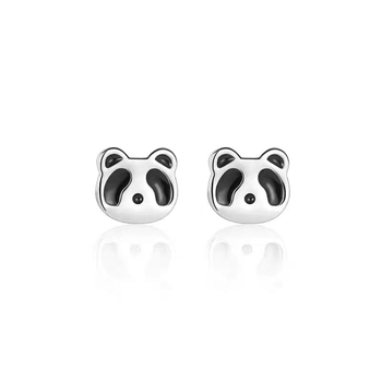 Panda od srebra 999 – mali naušnice za žene, nježni na uho, pogodni za spavanje, naušnice s klinom