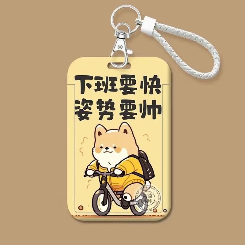 Trend plastična držač kartica s crtanim stilom za ID, autobus i pristup kampusu