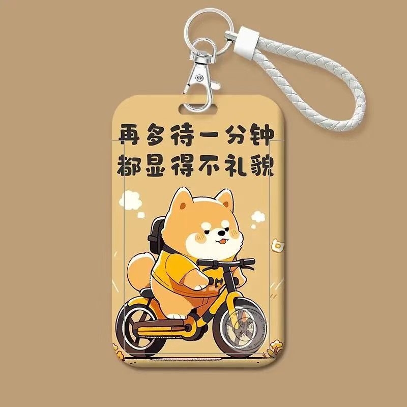 Trend plastična držač kartica s crtanim stilom za ID, autobus i pristup kampusu