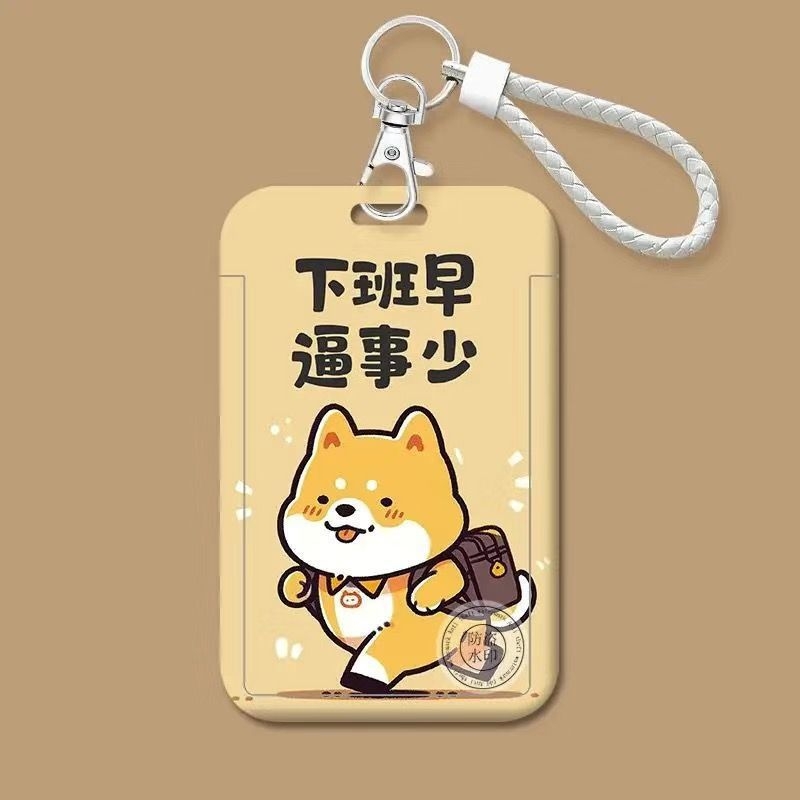 Trend plastična držač kartica s crtanim stilom za ID, autobus i pristup kampusu