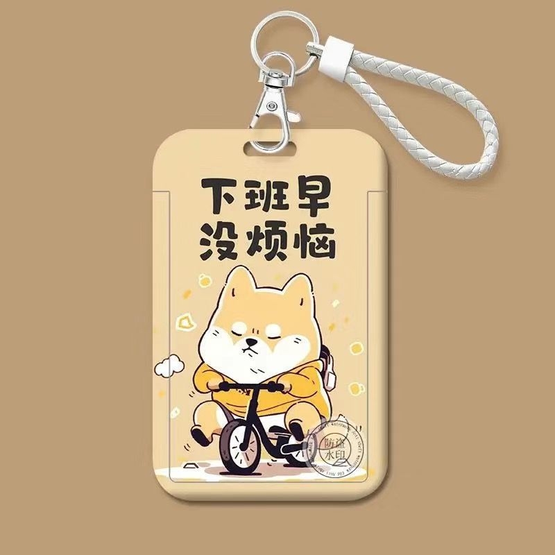 Trend plastična držač kartica s crtanim stilom za ID, autobus i pristup kampusu