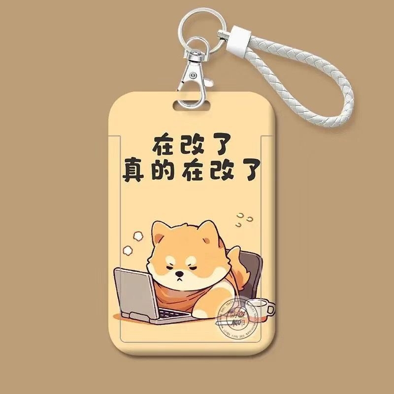 Trend plastična držač kartica s crtanim stilom za ID, autobus i pristup kampusu